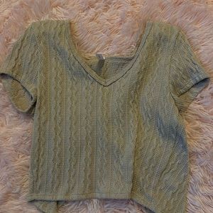 7Day WKND Tan Crop Top